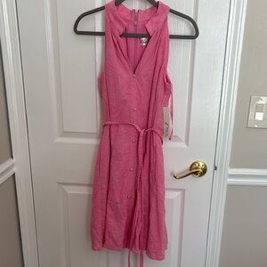 Eliza J Pink Midi Dress